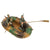 Original German WWII Era Elastolin Camouflage Engineer Assault Boat with Two Soldiers with Oars Original Items