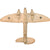 Original German WWII Homemade Wooden Toy Bomber Model with Camouflage Paint - Damaged & Repaired - Likely Heinkel HE 111 Original Items