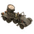 Original German Pre-WWII O&M Haußer Tinplate Litho Horsch Searchlight Truck Lot with Gulashkanone and Lineol & Elastolin Toy Soldiers Original Items