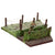 Original German WWII Haußer - Elastolin Modular Wooden Trench Section, Artillery Emplacement with Tin Litho Cannon, and Horse-Drawn Wagon with (4) 70mm Composition Soldiers Original Items