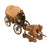 Original German WWII Haußer - Elastolin Modular Wooden Trench Section, Artillery Emplacement with Tin Litho Cannon, and Horse-Drawn Wagon with (4) 70mm Composition Soldiers Original Items