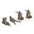 Original German WWII Era Lineol Rare Small Scale Toy Soldiers with Horse-Drawn Wagon & GAMA Tank - 19 Items Total