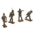 Original German WWII Era Lineol Rare Small Scale Toy Soldiers with Horse-Drawn Wagon & GAMA Tank - 19 Items Total