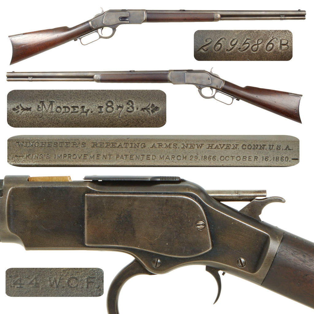 Original U.S. Winchester Model 1873 .44-40 Rifle Made in 1888 with Octagonal Barrel and Set Trigger - Serial 269586B Original Items