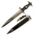 Original German WWII Transitional M33 SS Dagger by F. & A. Helbig with Scabbard and SS-Marked Hanger - RZM 1153/38SS Original Items