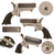Original U.S. Sharps Model 1A .22 Rimfire 4 Barrel Pepperbox Pistol with Fully Intact Nickel Plating and Ornate Gutta Percha Grips - Serial 55760 Original Items