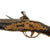 Original Early 19th Century Matched Pair of Ottoman Flintlock Holster Pistols with Gilt Embossed and Engraved Nickel Alloy Fittings - Circa 1800