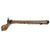 Original Ottoman Empire Miquelet Lock Rifled Shishana Carbine with Damaged Brass and Bone Inlaid Stock, Faux Damascus Barrel, and Ball Trigger, circa 1800