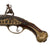 Original 18th-Century Italian Flintlock Tinder Lighter by G. Bonardi with Pocket-Pistol Form and Pop-Open Faux Barrel