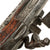 Original 18th Century Italian Silver-Mounted Flintlock Pistol with Carved Flamed Stock, Grotesque Mask Butt Cap, and Perforated Side Plate - Circa 1780