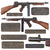 Original U.S. WWII Thompson M1928A1 Display Submachine Gun Serial No. A.O. 61326 - Original WW2 Parts Original Items