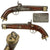 Original British East India Company Model 1843 Percussion Dragoon Pistol with Trapped Swivel Ramrod Original Items