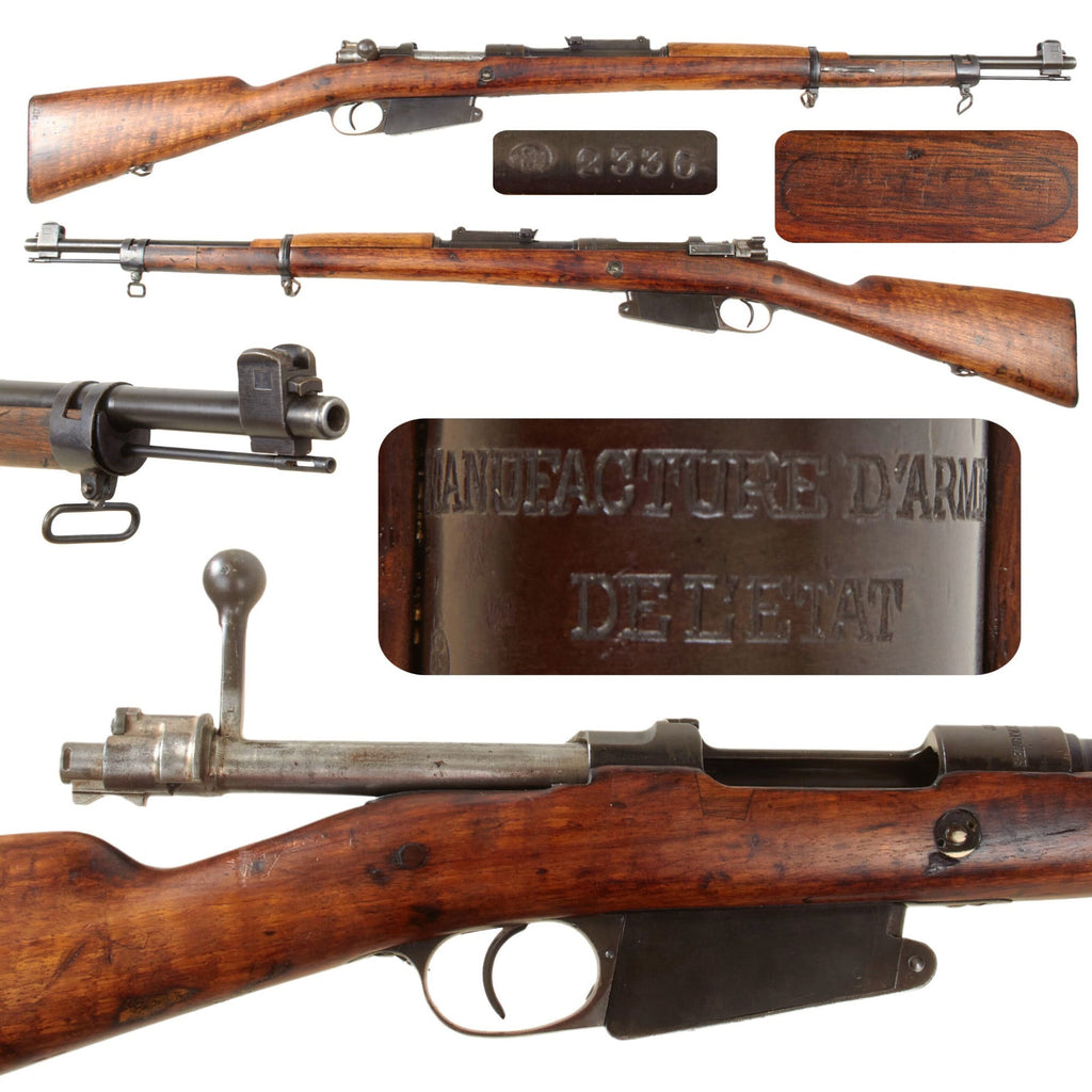 Original Belgian Model 1889/36 Mauser Short Rifle by Manufacture d'armes de l'État with Repaired Stock- Serial 2336 Original Items