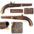Original U.S. War of 1812 Rare Harpers Ferry Model 1807 Flintlock Pistol No. 471 with Period Replaced Stock - dated 1807 Original Items