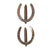 Original Set of Horseshoe Wall Gun Mounts with Maker Marks Original Items