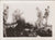 Original U.S. WWII Japanese Flag, Forage Cap, & Photograph Bringback Grouping with Macabre Photographs - Rising Sun & Meatball Flags