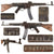 Original German WWII MP44 STG 44 Sturmgewehr Demilled Receiver Display Gun Dated 1944 with Magazine - Serial 7991 h Original Items