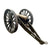 Original British Colonial Victorian Era Rifled Muzzle Loading Field Gun of Approximately 7-Pounder Caliber with Bronze and Iron Barrel on Iron Field Carriage - Recovered from the Royal Nepalese Arsenal at Kathmandu