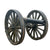 Original British Colonial Victorian Era Rifled Muzzle Loading Field Gun of Approximately 7-Pounder Caliber with Bronze and Iron Barrel on Iron Field Carriage - Recovered from the Royal Nepalese Arsenal at Kathmandu