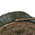 Original German WWII M40 Refurbished Battle of Kursk Camouflage Chicken Wire Helmet - Stamped EF66