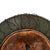 Original German WWII M40 Refurbished Battle of Saint-Lô Textured Camouflage Chicken Wire SS Helmet - Stamped EF64 Original Items