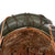 Original German WWII M40 Refurbished Battle of Saint-Lô Textured Camouflage Chicken Wire SS Helmet - Stamped EF64 Original Items