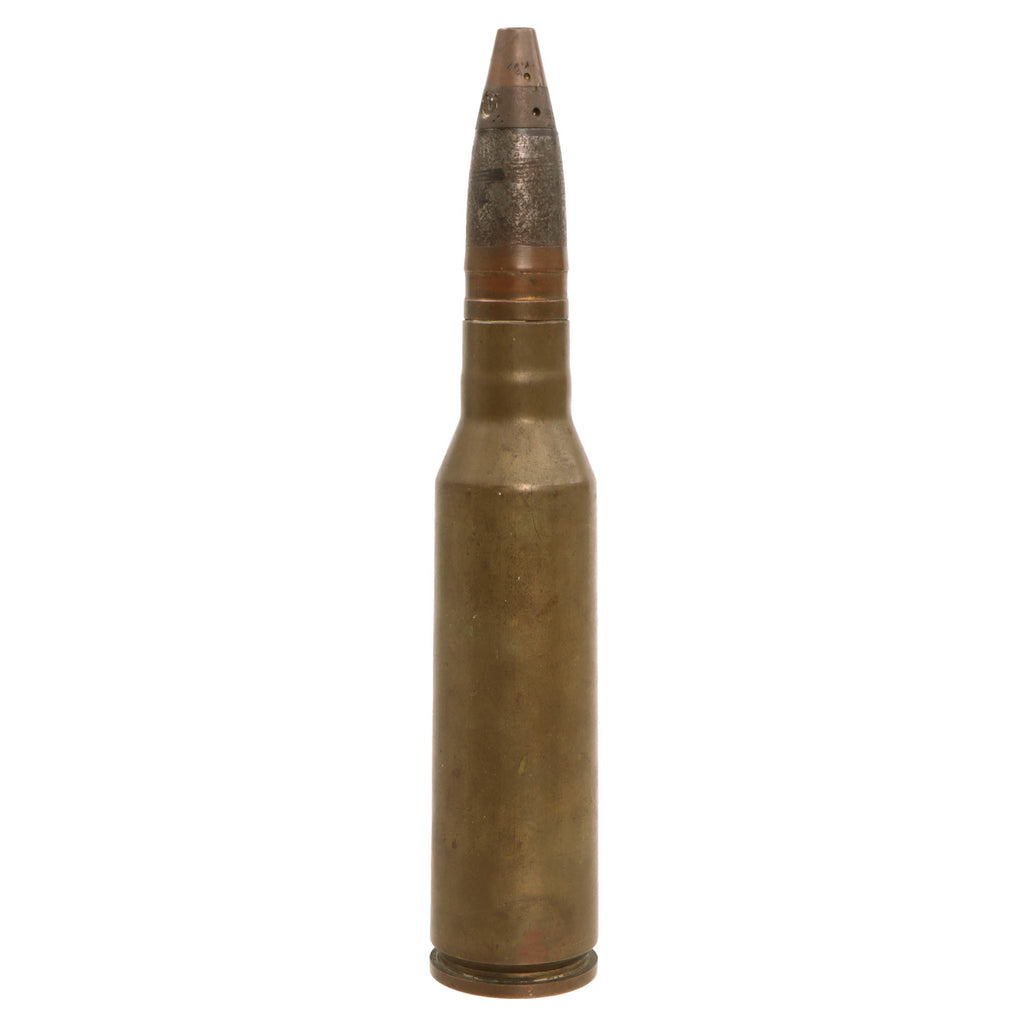 Original Japanese WWII Imperial Japanese Navy INERT 25mm High Explosive Round For The Type 96 Anti-Aircraft Cannon Original Items