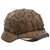 Original German WWII Refurbished M40 Deutsches Afrikakorp DAK Tunisia 1943 Chicken Wire Camouflage Helmet - Stamped Q66