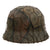 Original German WWII M40 Refurbished WWI Veteran Panel Style Camouflage Chicken Wire Helmet - Stamped EF64