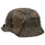 Original German WWII M40 Refurbished WWI Veteran Panel Style Camouflage Chicken Wire Helmet - Stamped EF64
