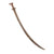 Original 19th Century Abyssinian Ethiopian Shotel Sword with Three-Piece Horn Grip