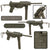Original U.S. WWII M3A1 Grease Gun Inert Display SMG by Guide Lamp Co. with Live Barrel and Magazine, Serial No. 629792 Original Items
