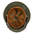 Original German WWII M40 Refurbished 5th SS Panzer Division Wiking 1942 Chicken Wire Camouflage Helmet, Stamped EF66