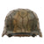 Original German WWII M40 Refurbished WWII Operation Market Garden 9th SS Panzer "Hohenstaufen" Helmet, Stamped EF66