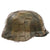 Original German WWII M40 Refurbished WWII Operation Market Garden 9th SS Panzer "Hohenstaufen" Helmet, Stamped EF66