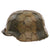 Original German WWII M40 Refurbished WWII Operation Market Garden 9th SS Panzer "Hohenstaufen" Helmet, Stamped EF66