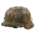 Original German WWII M40 Refurbished WWII Operation Market Garden 9th SS Panzer "Hohenstaufen" Helmet, Stamped EF66