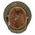 Original German WWII M40 Refurbished WWII Operation Market Garden 9th SS Panzer "Hohenstaufen" Helmet, Stamped EF66