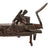 Original American 18th Century Iron Flintlock Tinder Lighter Marked WOOLLEY / SALEM with Candlestick and Stand Original Items