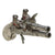 Original 1736 Miniature Silver Mounted Over Under Flintlock Pocket Pistols by Claude Niquet à Liège - Same Style Used by Bonnie Prince Charlie - Featured on The Cache with Alex Cranmer