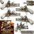 Original 1736 Miniature Silver Mounted Over Under Flintlock Pocket Pistols by Claude Niquet à Liège - Same Style Used by Bonnie Prince Charlie - Featured on The Cache with Alex Cranmer