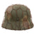 Original German WWII M40 Refurbished 5th SS Panzer Division 1942-43 Camouflage Chicken Wire Helmet - Stamped EF64