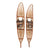 Original U.S. WWII Snowshoes by Snocraft Inc. of Norway Maine - Matching Serial Number 22985 - Dated 1943