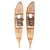 Original U.S. WWII Snowshoes by Snocraft Inc. of Norway Maine - Matching Serial Number 22985 - Dated 1943