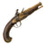 Original 18th Century French Brass Barrel Flintlock Belt Pistol Signed LEROUX À TOULON with Brass Lock and Silver Wire Inlay, Circa 1760