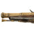 Original 18th Century French Brass Barrel Flintlock Belt Pistol Signed LEROUX À TOULON with Brass Lock and Silver Wire Inlay, Circa 1760