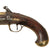 Original 18th Century French Brass Barrel Flintlock Belt Pistol Signed LEROUX À TOULON with Brass Lock and Silver Wire Inlay, Circa 1760