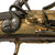 Original 18th Century French Brass Barrel Flintlock Belt Pistol Signed LEROUX À TOULON with Brass Lock and Silver Wire Inlay, Circa 1760