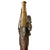 Original 18th Century French Brass Barrel Flintlock Belt Pistol Signed LEROUX À TOULON with Brass Lock and Silver Wire Inlay, Circa 1760