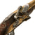Original 18th Century French Brass Barrel Flintlock Belt Pistol Signed LEROUX À TOULON with Brass Lock and Silver Wire Inlay, Circa 1760